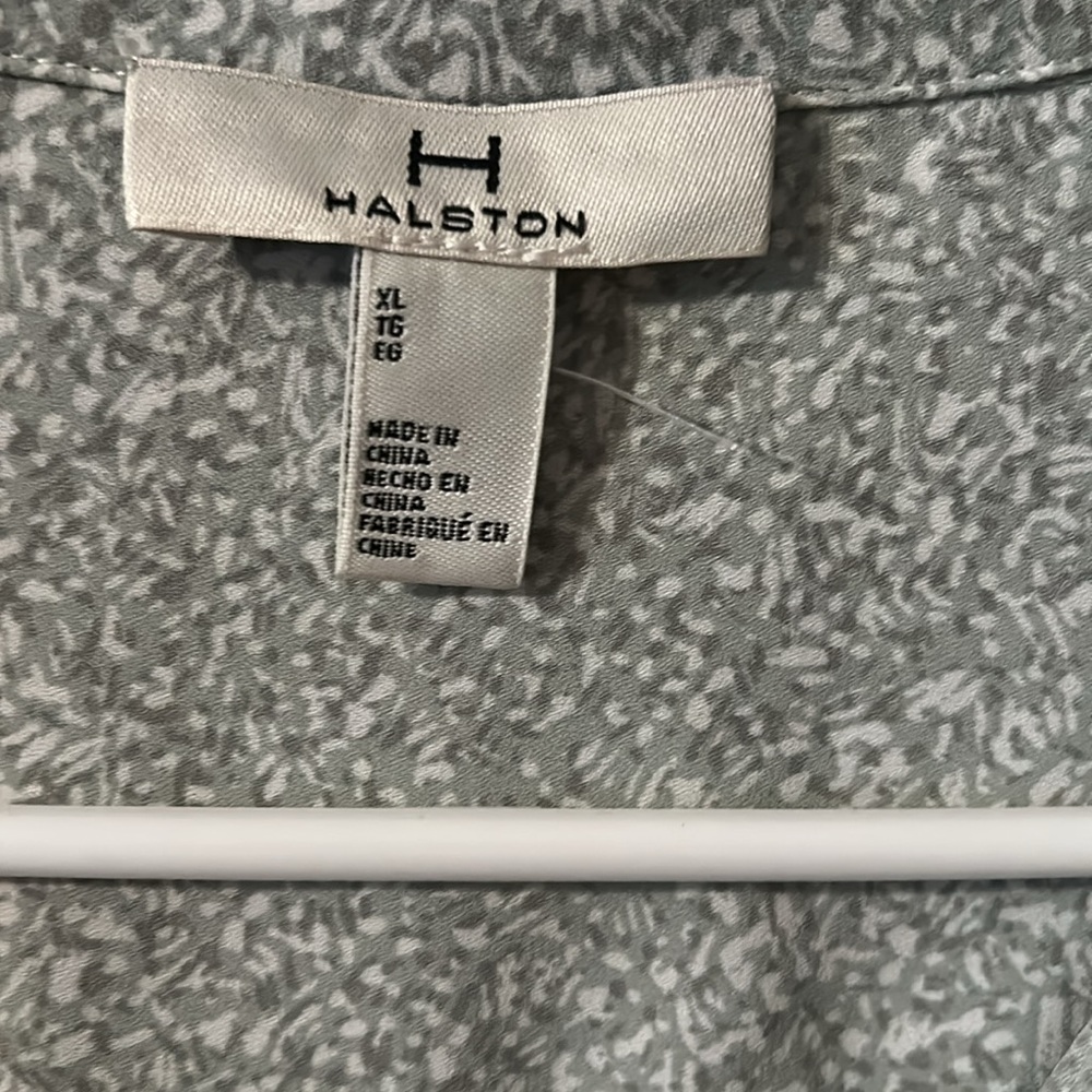 Halston Heritage Gray Patterned Top - image 2